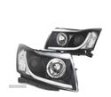 FARÓIS ANGEL EYES LED TUBE LIGHT PARA CHEVROLET CRUZE 09-12 PRETO - 2