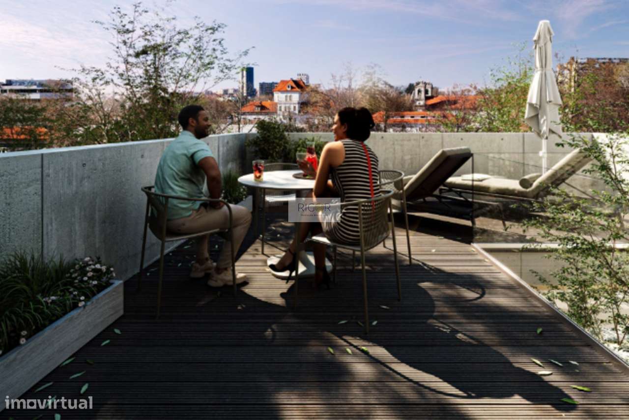 Apartamento T0 com terraço no centro de Matosinhos. - Grande imagem: 4/12