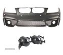 PARA-CHOQUES FRONTAL PARA BMW E90 E91 08-12 LOOK M4 PDC GRELHAS NEVOEIRO + FAROIS DE NEVOEIRO FUMADO - 1