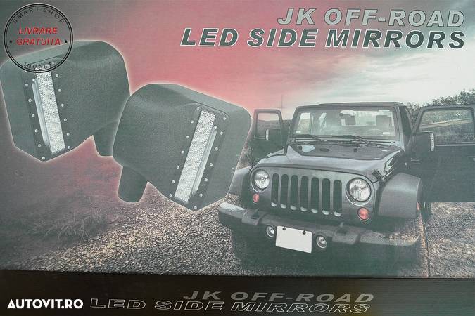 Capace Oglinzi LED cu Semnalizare compatibile cu Jeep Wrangler JK Rubicon (2007-20- livrare gratuita - 13