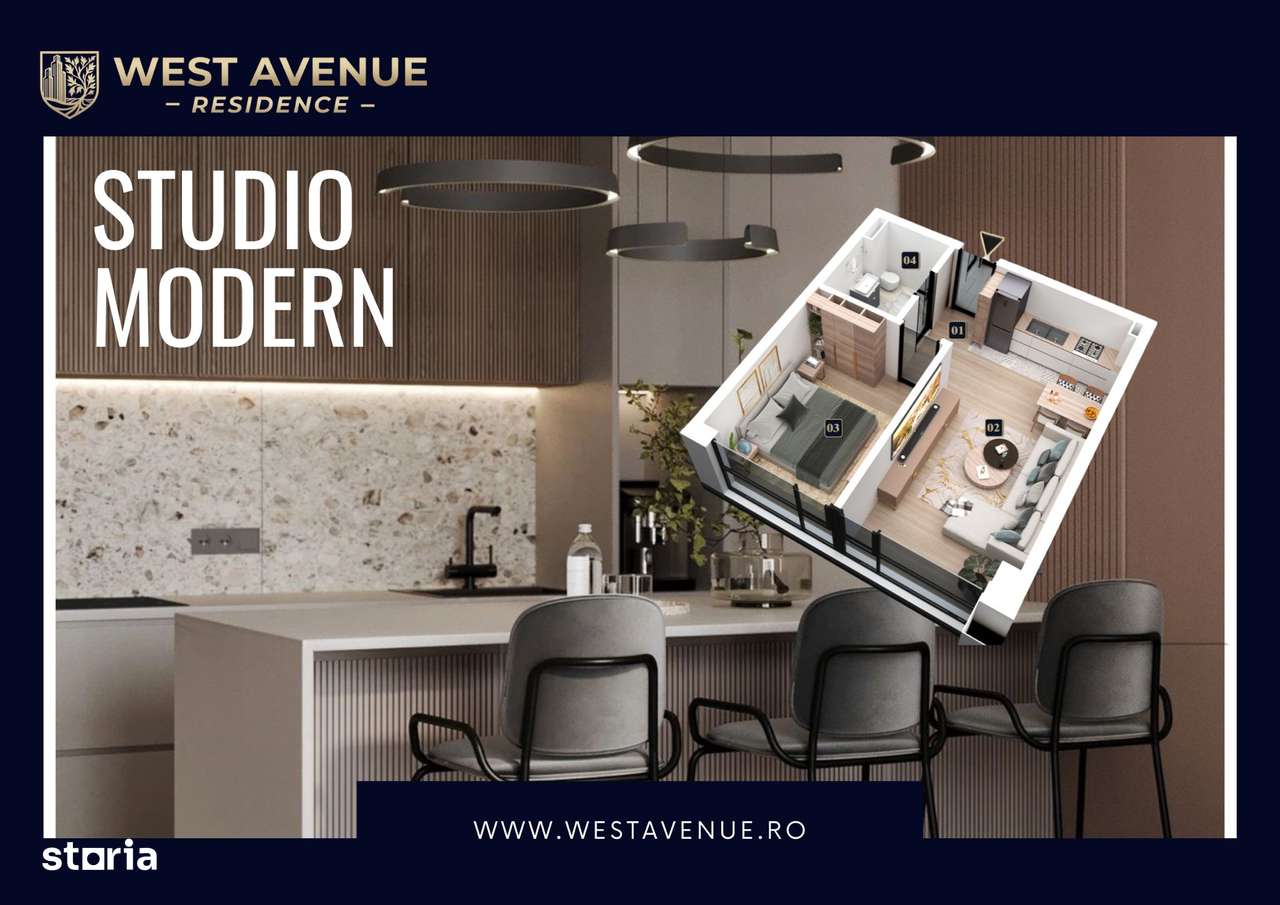 Studio premium | Ansamblu nou | Acces rapid Iuliu Maniu