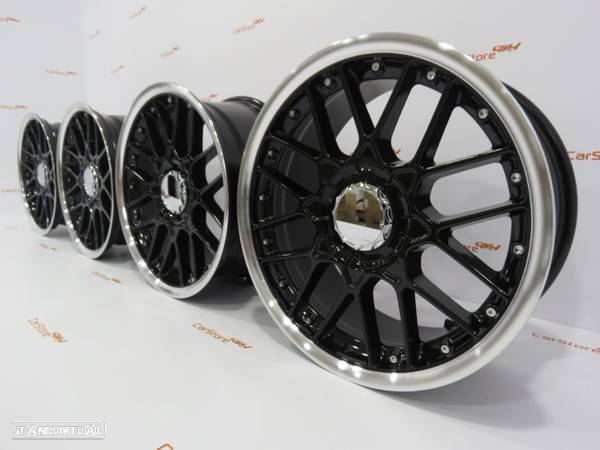 Jantes Look BBS RS2 17 x 7.5 et30 4x100 Pretas e polidas - 6