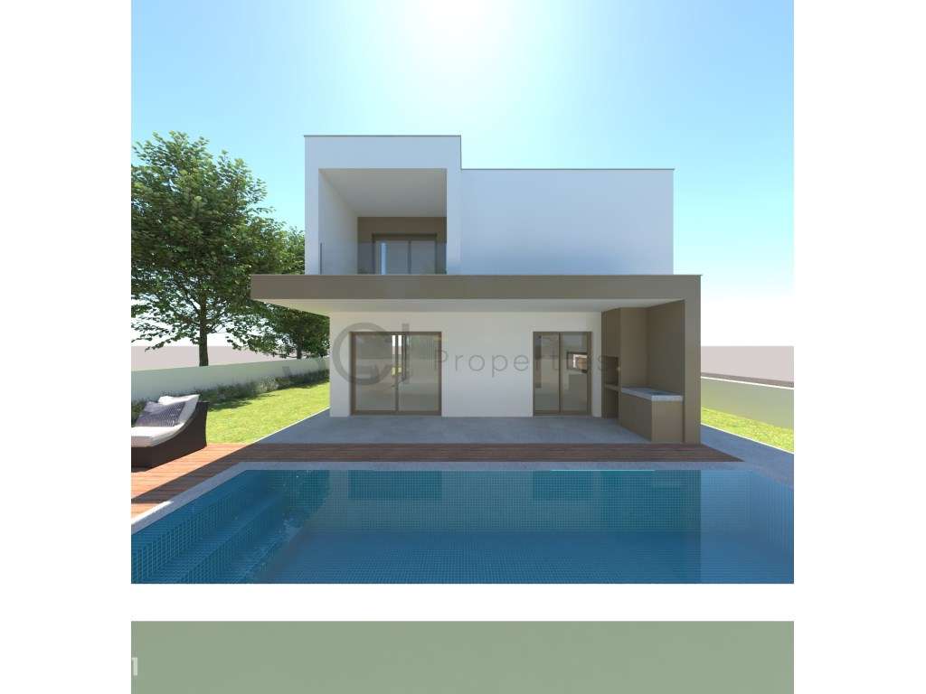 Moradia Independente T4 Aroeira com Piscina Lote de 405 m²-0