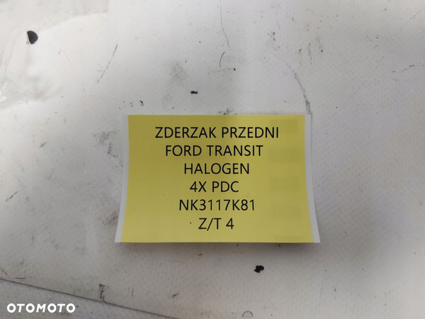 NOWY ORG ZDERZAK TRANSIT MK8 LIFT 2018- 4xPDC - 8