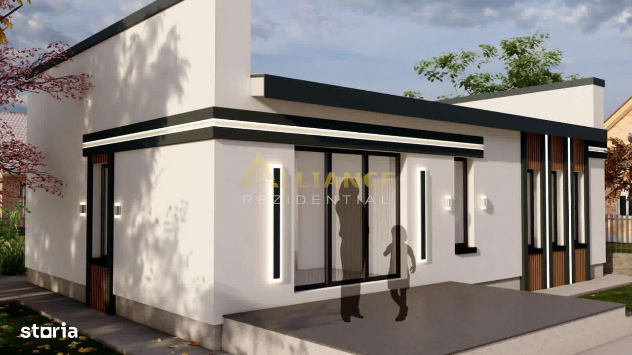 Casa individuala parter || 4 camere 2 bai || teren 309mp-7