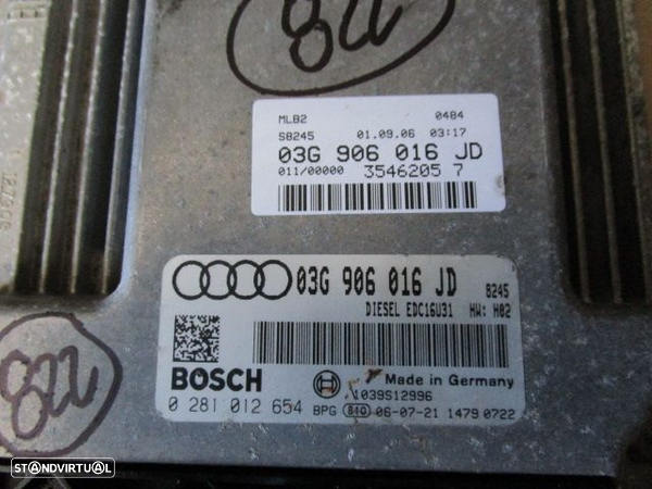 Centralina 03G906016JD 0281012654 AUDI A4 2006 2.0TDI 140CV BOSCH - 4