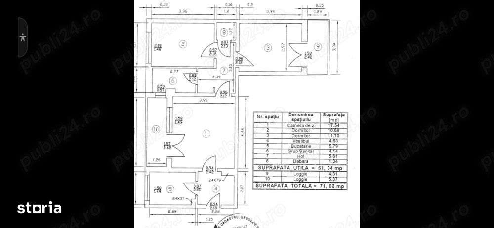 De vanzare apartament de 3 camere Gorjului/Lujerului-4