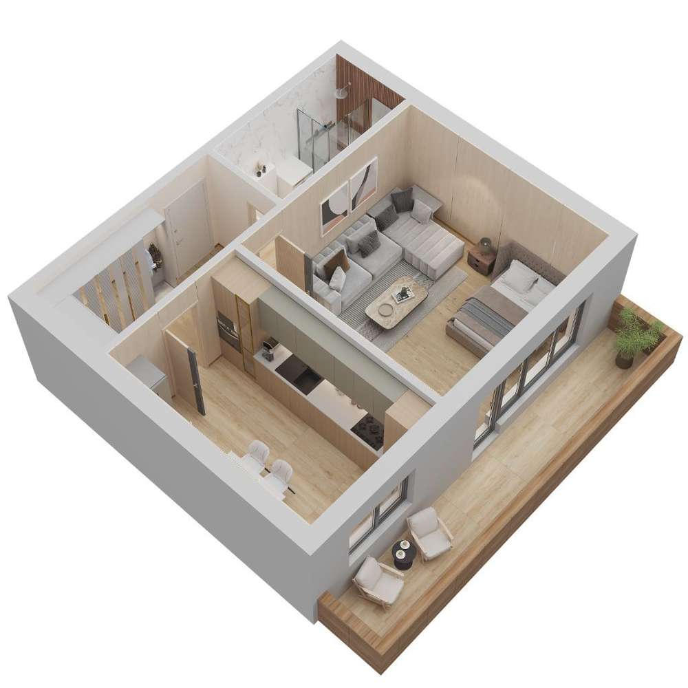 Alege sa trăiești cu stil, Garsoniera 50mp locatie Premium zona Coresi - Imagine principală: 3/17