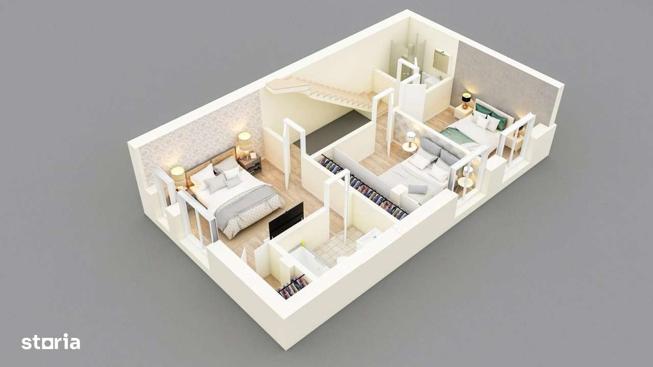 CASA FINALIZATA IN ZONA TRAPEZULUI / 5CAM.+4 BAI + CURTE +TERASA! - Imagine principală: 3/20