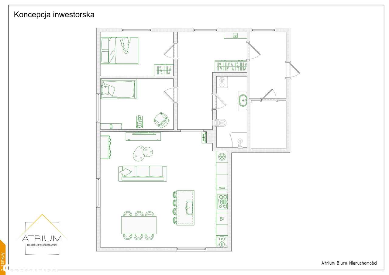 Duże mieszkanie Nowy Kościół | ogród - osobna działka na własność-17