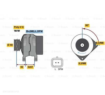 Alternator  NISSAN PRIMERA; RENAULT GRAND SCENIC II, MEGANE II, SCENIC II - 7