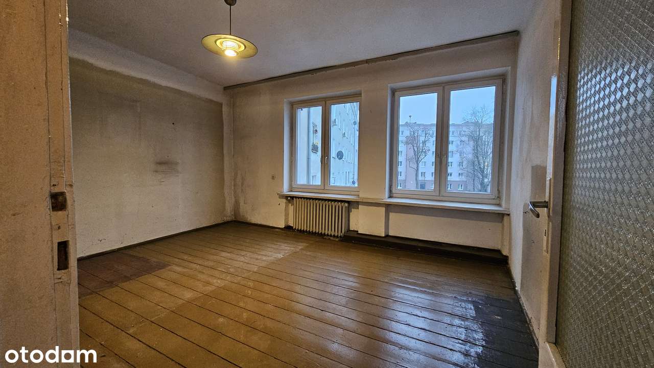 2 pok. 46,5m2 wysokie 2,70m blok z cegły ogrodzony/ Marynarska-0