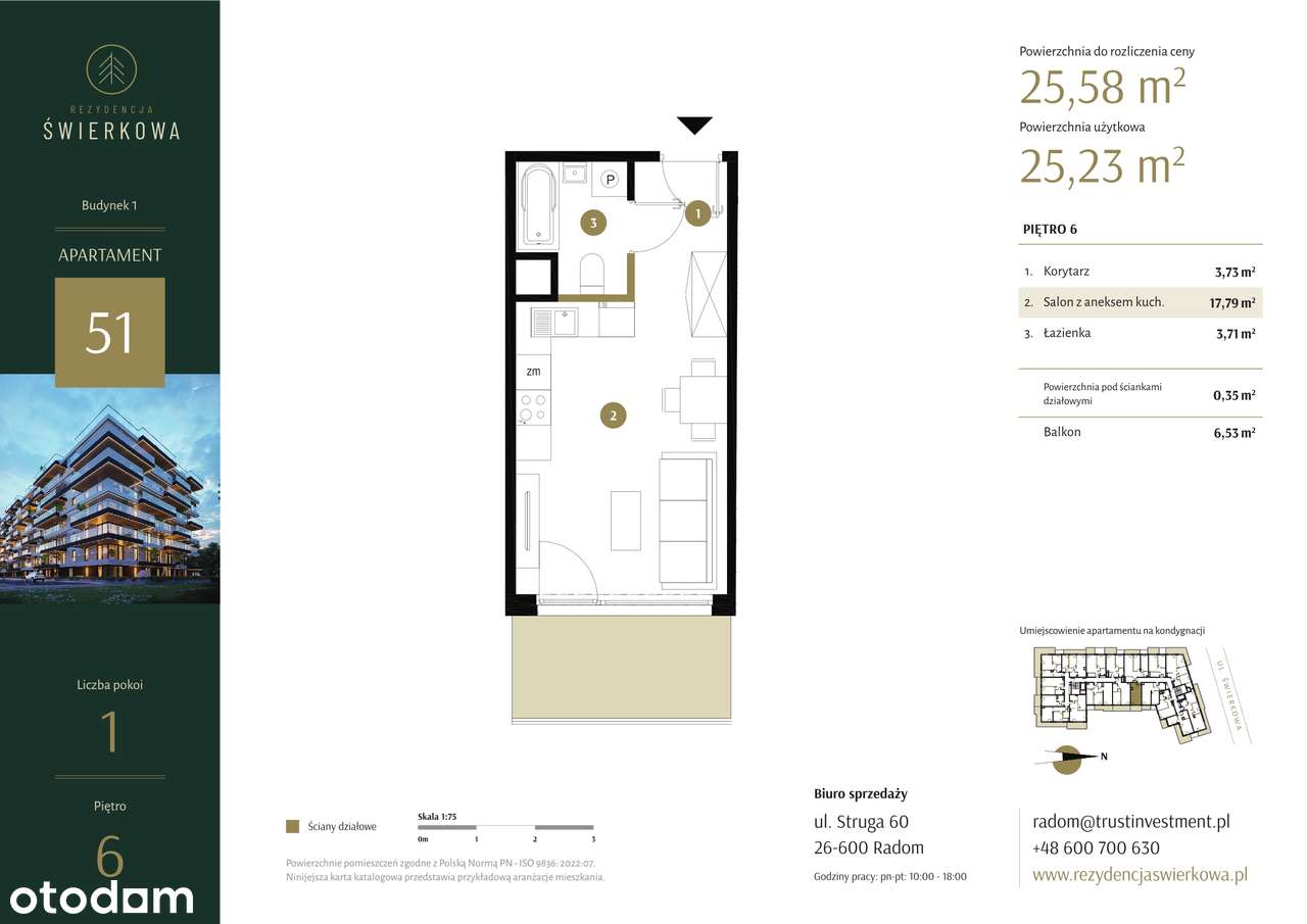Rezydencja Świerkowa | mieszkanie 1-pok. | 51 - Pełny obrazek: 3/8