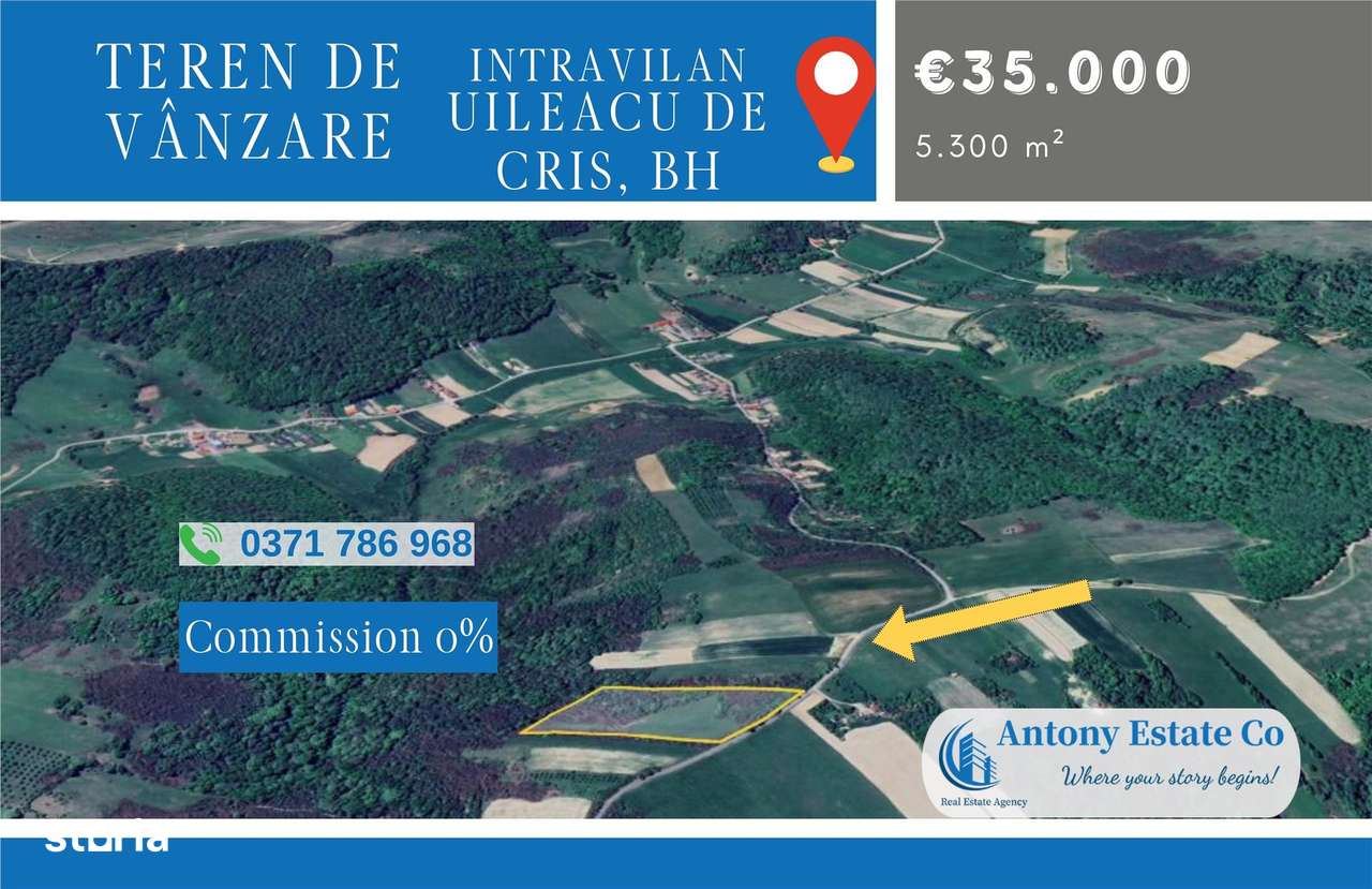 Teren extravilan, de vanzare, Uileacu de Cris, Bihor - Imagine principală: 1/4