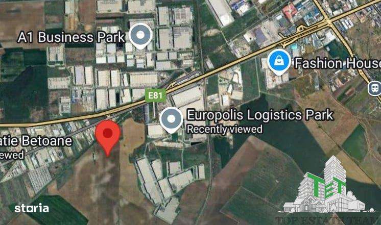 Teren 17500mp pentru investitie Autostrada A1Parc Logistic Chiajna - Imagine principală: 3/4