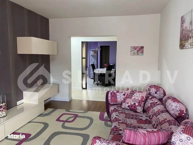 3 camere semidecomandate, 2 băi, 2 balcoane+2 parcări–zona Stadionului-1