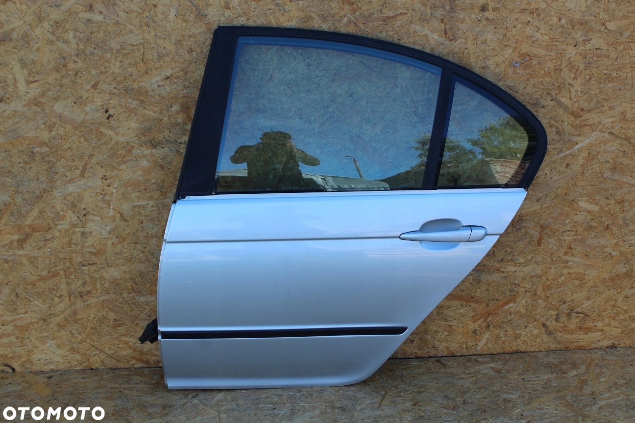 Drzwi BMW 3 E46 LEWY TYŁ lewe tylne TITANSILBER kompletne SEDAN - 1