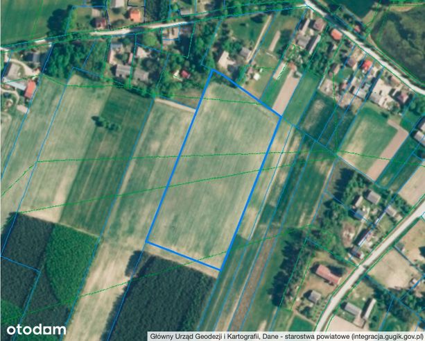 Działka Rolna 2,5078 ha (RU-R1, RM-3) w Trzcincu