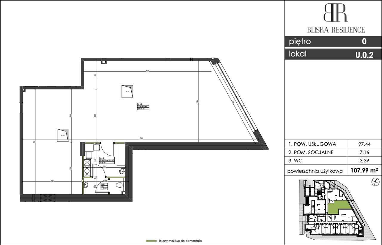 Lokal 108m2 - Miejsce Parkingowe w Cenie - IDEALNY DLA BIZNESU - Pełny obrazek: 3/7