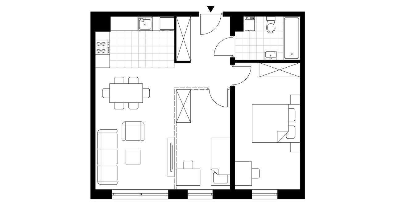 2-pokojowe mieszkanie 57m2 Bez Prowizji - Pełny obrazek: 3/8