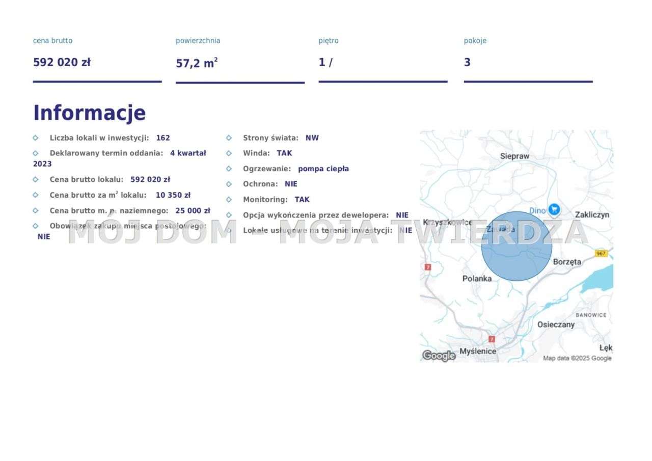 3-pokojowe mieszkanie w ekologicznym osiedlu z pompą ciepła — Zawada-7