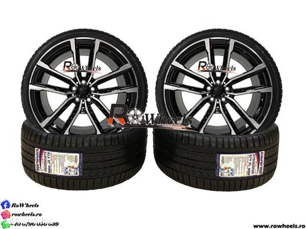 Jante BMW 20 R20 BMW F01 F02 F10 F12 F13 E60 Seria 5 seria7 X3 X4 black anvelope vara - 2