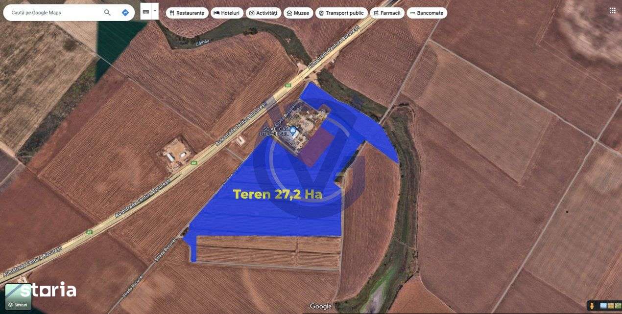 14,3 EURO/mp - OPORTUNITATE langa Nodul A0 Glina - 27,2 Hectare - COMI - Imagine principală: 3/9