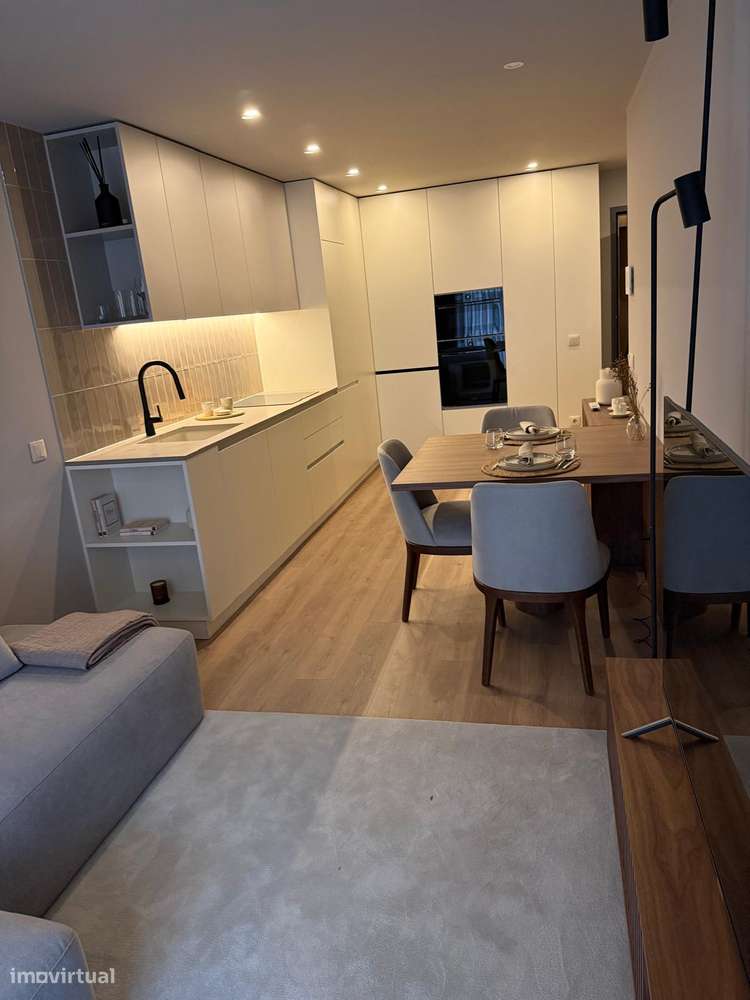 Apartamento T1 novo em condomínio fechado com piscina-10