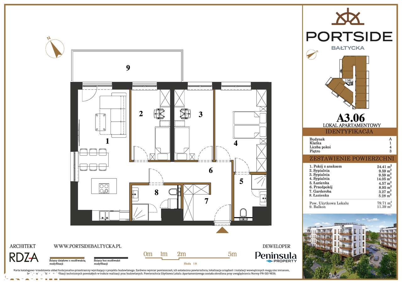 Portside Bałtycka - A3.06 - Pełny obrazek: 2/7