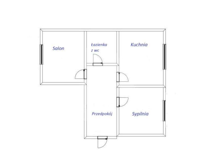 Mieszkanie 47 m² – Sułkowskiego 11, Osiedle Leśne-12