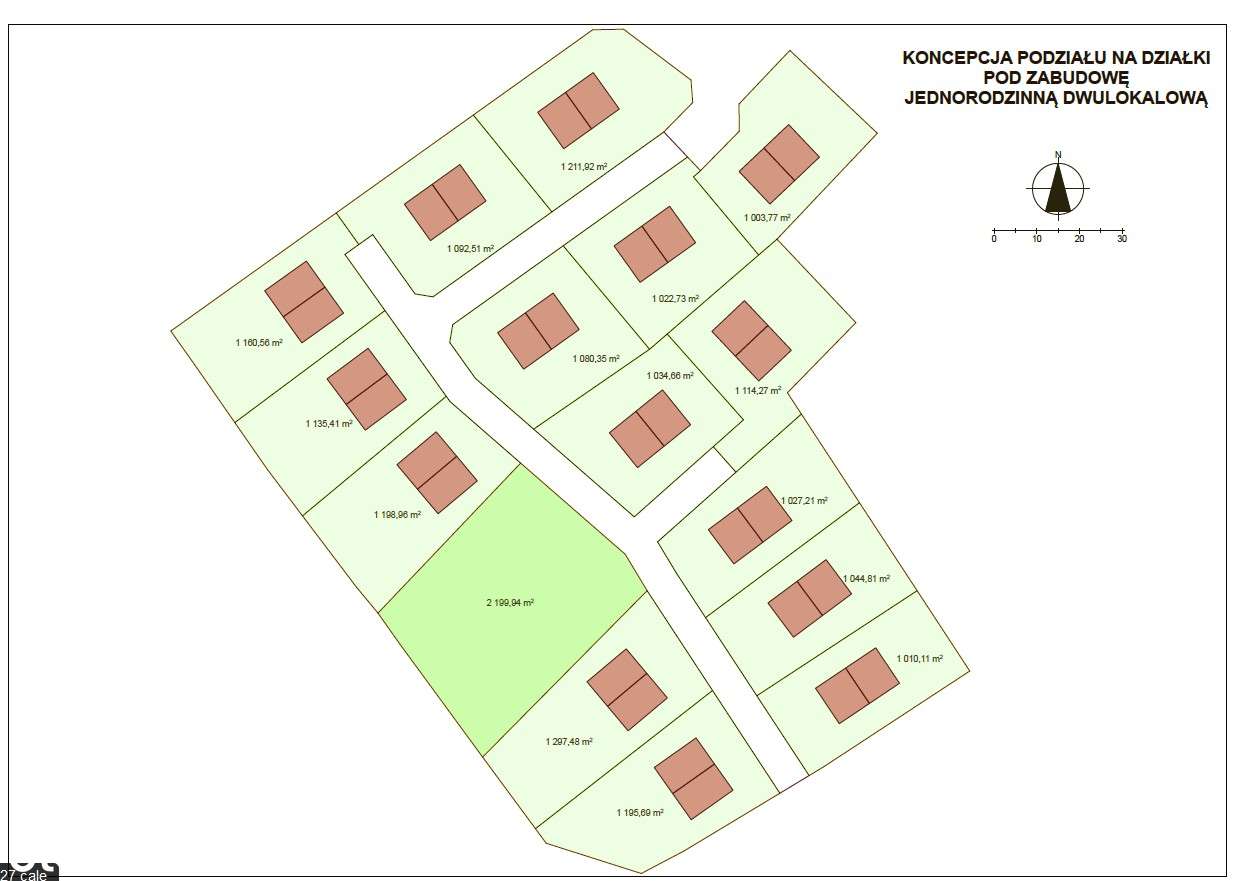 Atrakcyjny teren pod 15 bliźniaków wkomponowanych wśród drzew-1