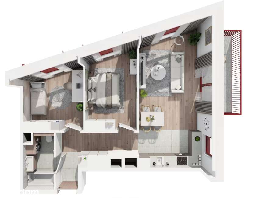 Mieszkanie w nowym centrum Łodzi / 3-pok / FLOW / 0% prowizji! - Pełny obrazek: 2/11