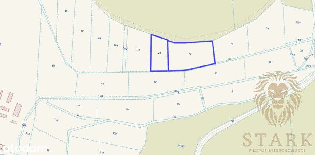 Działka rolna przy lesie, Kozy gm. Dobrzany - Pełny obrazek: 2/5