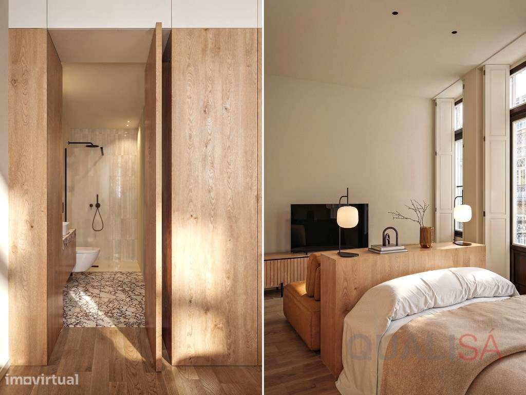 Apartamento T1 com varanda em prédio novo no centro histórico de Br... - Grande imagem: 2/27