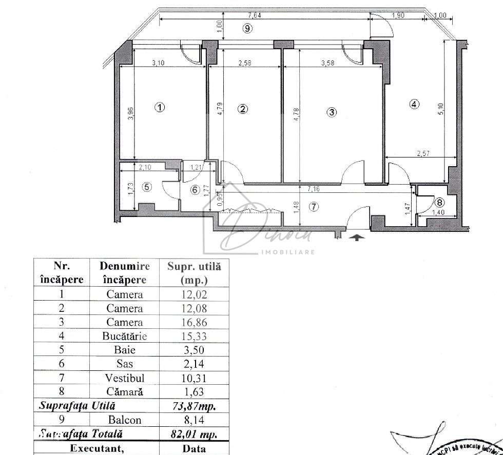 Apartament 3 camere Ion Mihalache - 1 Mai I 82 mp I COM 0% - Imagine principală: 3/9