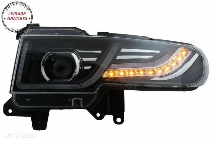 Faruri LED cu Semnal Dinamic si Grila Centrala compatibile cu Toyota FJ Cruiser XJ- livrare gratuita - 6