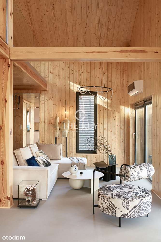 Minimalistyczny dom z tarasem i widokiem na las - Pełny obrazek: 4/19