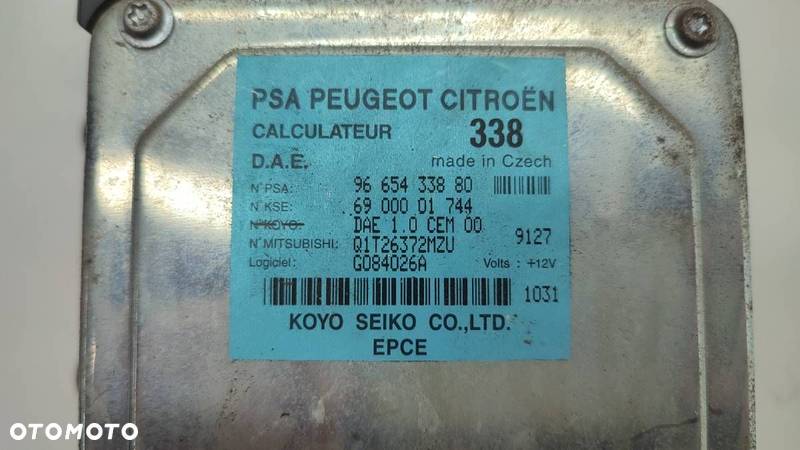 MODUŁ WSPOMAGANIA 9665433880 CITROEN C3 I 2009 EU - 3