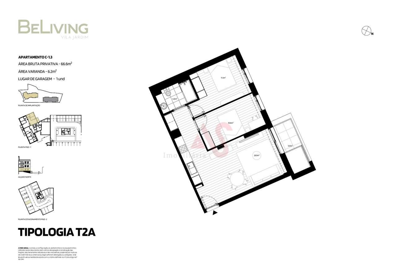 Empreendimento BeLiving Vila Jardim - Apartamentos T2 novos desde 186.-10