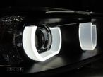 Farois de XENON Angel Eyes 3D Tipo U BMW E90 / E91 05-08 Fundo Preto - 11