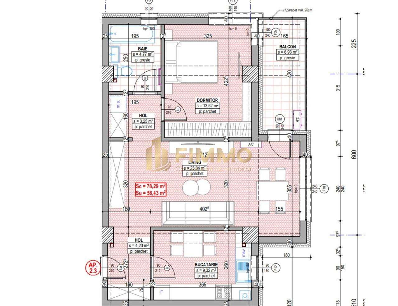 Apartamente tip 2.3 | 59mp | Bloc nou | Traian Vuia | ID:1135 - Imagine principală: 2/7
