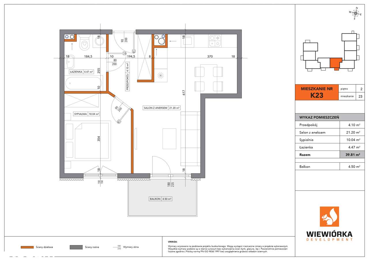 Nowa Sportowa | mieszkanie 2-pok. | K23 - Pełny obrazek: 2/6