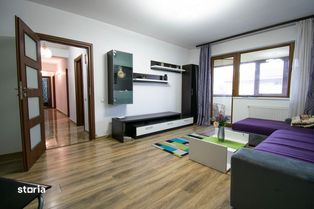 Apartament cu 3 camere, decomandat,mobilat-utilat,doua bai,86 mp,