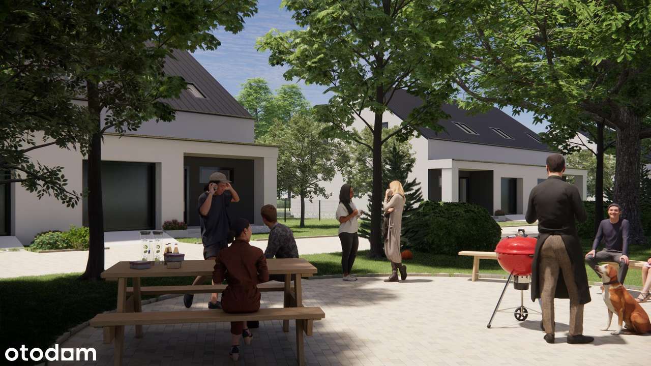 Dom bliźniak 124mkw z pompą ciepła i klimatyzacją, Kłaj-8