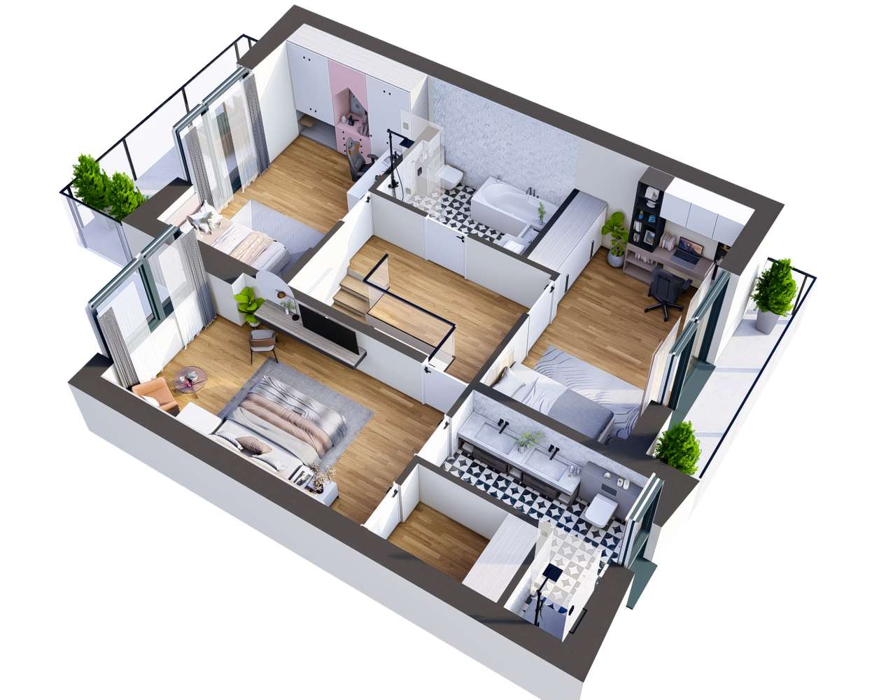 Rodzinny dom szeregowy 114m² 3B | Garaż i ogród | Zarezerwuj już dziś! - Pełny obrazek: 5/12