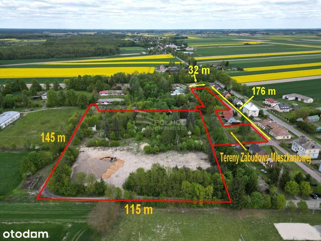 Dwie działki przemysłowa i budowlana - Podedwórze - Pełny obrazek: 4/15