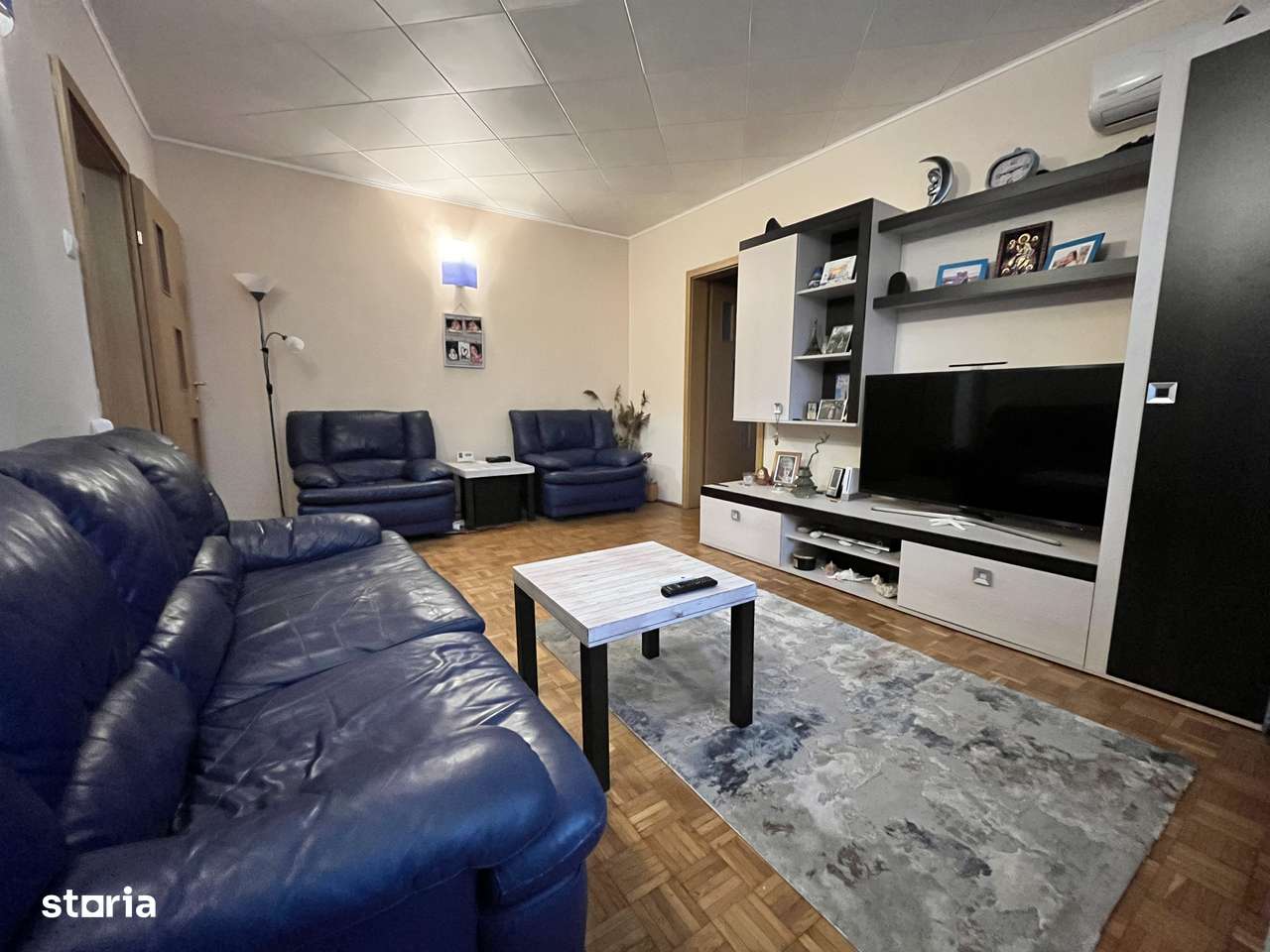 Comision 0%. Ap. 3 camere, mobilat, utilat, parcare, aer conditionat.-0