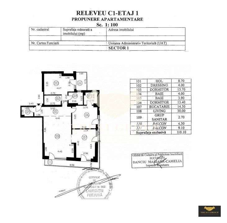 Apartament 3 camere Victoriei | Imobil 2020-14