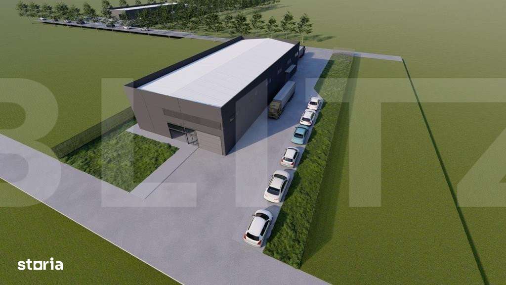 Hala noua de inchiriat, 590 mp, teren 1682 mp, Apahida - Imagine principală: 5/6