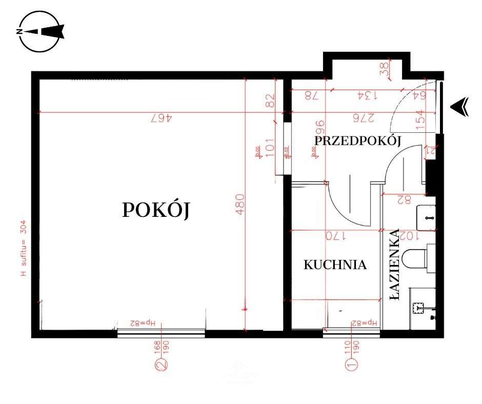 Mieszkanie 37 mkw Stare miasto, kamienica-2